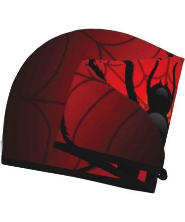 Spider on The Web Microfiber Hair Towel | Super Absorbent Coral Velvet Wrap for Women | Quick Dry Cap for Long Curly & Thick Hair - Buy Online on GoSupps.com