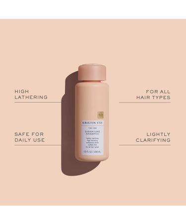 Kristin Ess Hair Signature Sulfate Free Hydrating Shampoo & Conditioner Set - Avocado & Castor Oil, Moisturizing, Anti-Frizz - Vegan, Color Safe - 10 Fl Oz (Pack of 2) - Buy Online on GoSupps.com