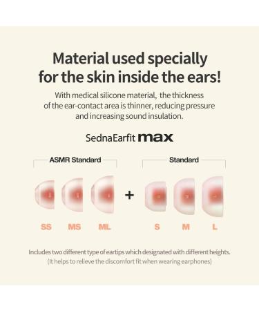 AZLA POM 10S Ear Plugs - Premium Noise Cancelling Silicone Earplugs for Sleep Snoring & Noise Reduction - Reusable with 6 Sizes & Hard-Case Pouch - International Shipping Available - Buy Online on GoSupps.com