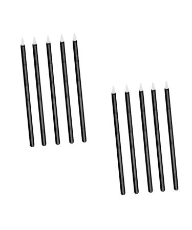 LALAFINA 100pcs Disposable Eyeliner Makeup Disposable Lip Fiber Eyeliner Head Mascara 1 count (Pack of 1) Black