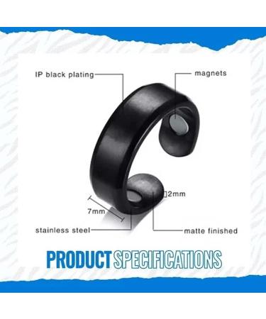 4PCs Healthgo Magnetic Blood Pressure Control & Weight Loss Ring Set - Adjustable Lymphatic Drainage & Blood Sugar Control for Men & Women - Buy Online on GoSupps.com