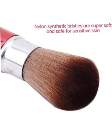 makeup brush Retractable Powder Brush Travel Nail Dust Brush Portable Face Blush Brush with Cover Red - Buy Online on GoSupps.com