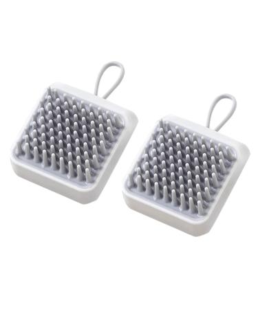 Kombiuda 2 piece Shampoo brush cleaning brush head scalp shower brush shower hair brush tool hair washing comb head massager comb hair scalp massage device cleaning ridge
