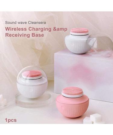 Rechargeable IPX7 Waterproof Cleansing Brush - Deep Cleansing Anti-Aging & Exfoliating System for All Skin Types - Pink - Buy Online on GoSupps.com