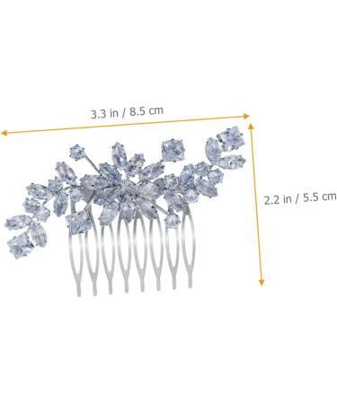 Ipetboom Crystal Side Hair Comb Hair Accessories for Prom Bride Headpieces for Wedding Girls Hair Accessory Combs Wedding Crystal Hair Comb Bridesmaid Light Luxury Hairpin Alloy - Buy Online on GoSupps.com