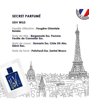 Ulric De Varens Wild Eau De Toilette for Men - Young Energetic and Confident- Bold and Fearless Notes of Rosemary Elemi Patchouli and Sandalwood-Make an Unforgettable Impression - 3.4 Fl Oz - Buy Online on GoSupps.com