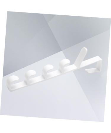 Baluue Multifunctional Clothing Rack Hangers 2pcs 5 Towel Hooks Hanging Rack Multifunction Door Hanger Multifunctional Hanger 2pcs White - Buy Online on GoSupps.com