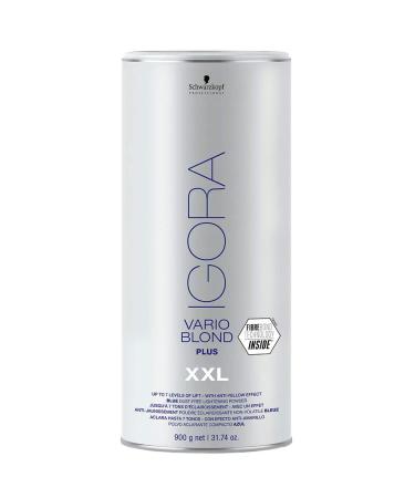Igora Vario Blond Plus Lightening Powder Blue 900g + M Hair Designs Tint/Brush Comb White - Buy Online on GoSupps.com