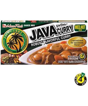 House Foods Java Curry Mix Block (9 Serves) 185g - Medium Hot Flavour (Pack of 2) - Buy Online on GoSupps.com