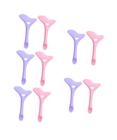 Beavorty Mascara Shield Guard 10 Pcs Face Cream Applicators Eyeliner Make Up Aids Silicone Eyeliner Aid Tools Eye Makeup Tool mediumx5pcs Assorted Colorx5pcs