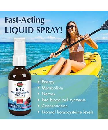 KAL B-12 Methylcobalamin 2500 mcg - Berry Flavor, 2 fl oz | Energy & Wellness Support - Buy Online on GoSupps.com