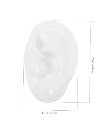 ASMR Ear Piercing Kit - 1 Pair Silicone Ear Mold Display with Auditory Meatus Model - White Piercing Set - Buy Online on GoSupps.com