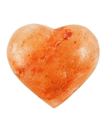 Evolution Salt - Heart Shape Massage - Cleansing Stone Himalayan Salt 6-7 oz