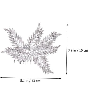 VINTORKY Bridal Comb Insert Comb Hair Accessory for Women Rhinestone Decor Hair Jewels for Women Flowers Decoration Floral Hair Accessories Flower Decor Combs Rhinestones Wig Women's Alloy - Buy Online on GoSupps.com