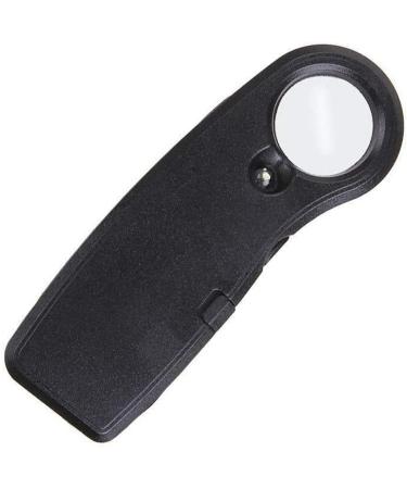 OUSIKA Magnifying Glass Foldable High-Definition 10x Magnifying Glass with Led Light Jewelry Stamp Coin Identification Tool Student Elderly Reading Magnifying