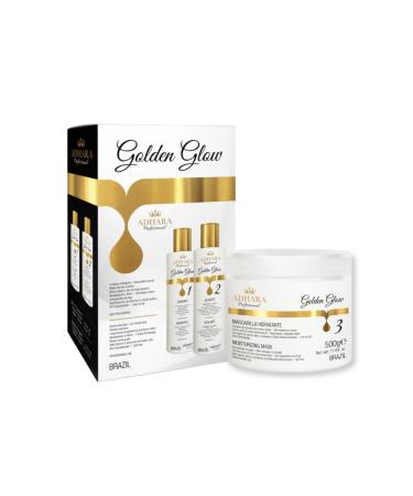 Gold Straightening kit Brazilian Keratin Straightening Treatment + Ultra Hydrating Mask