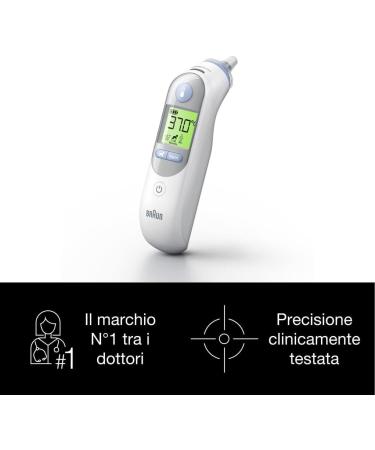Braun No touch + touch forehead thermometer with Age Precision Technology & Healthcare ThermoScan 7 Ear thermometer with Age Precision (accurate convenient temperature screening) BNT400 - Black + thermometer - Buy Online on GoSupps.com