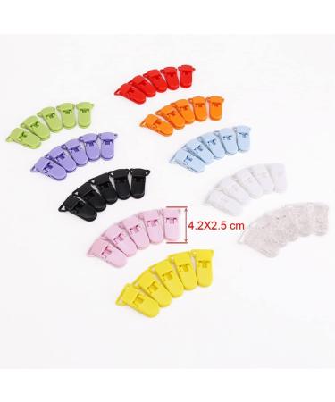 DOITOOL 100 pcs Plastic Baby Teether Toy Pacifier Clips - Soother Toy & Pacifier Suspender for Infants - Buy Online on GoSupps.com