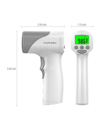 Non-Contact Infrared Thermometer for Adults & Kids - Digital LCD Display - Instant Results - Buy Online on GoSupps.com