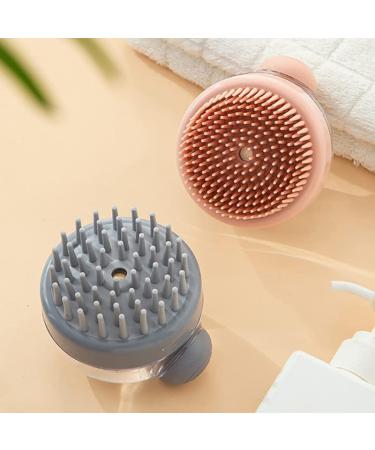 Scalp Massager Shampoo Brush - Silicone Scalp Care for Men Women Kids & Pets - Khaki - Buy Online on GoSupps.com