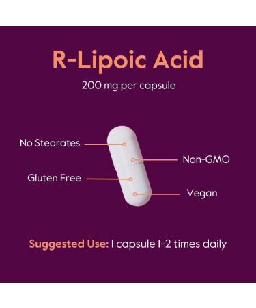BESTVITE R-Lipoic Acid 200mg - Bio-Enhanced Na-RLA Vegan Gluten Free Non-GMO 60 Vegetarian Capsules - No Stearates or Fillers International Shipping Available - Buy Online on GoSupps.com