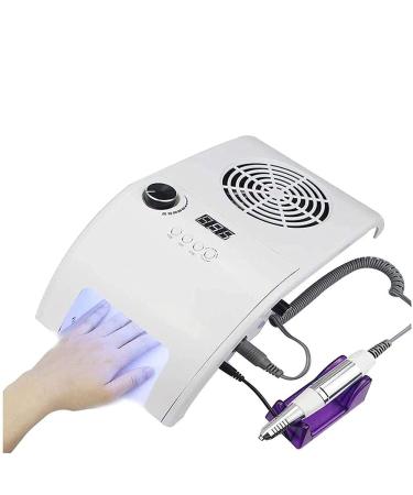 Nail Art Lamp 3 in 1 Electric Nail Drill Machine Nail Grind Polishing Manicure Machine LED Nail Light for Acrylic Nails