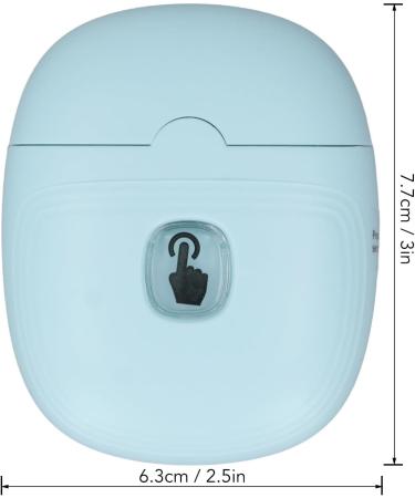 Electric Nail Grinder with Smart Chip Proof and Anti Pinch Design Rechargeable Nail Trimmer for Baby Adults (blue) - Buy Online on GoSupps.com