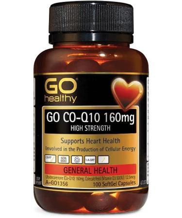 CoQ10 160mg - 100 Softgel Capsules | Premium Quality & Fast International Shipping - Buy Online on GoSupps.com