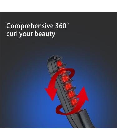 Ladies Electric Eyelash Curler Fast Heating Long Lasting Aluminium Pipe Battery Powered Makeup Tools Beauty Supplies Pink - Buy Online on GoSupps.com