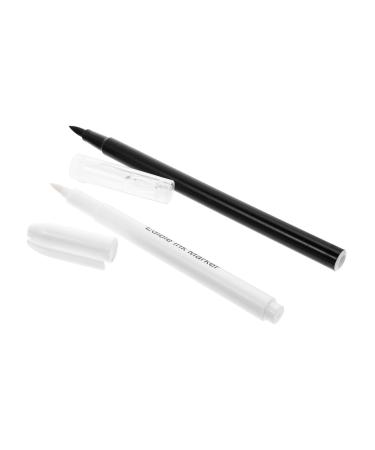 STOBAZA 2pcs Can Be Food Coloring Pen White Fondant Marker Edible Ink Marker White Writing Icing Plastic Black White