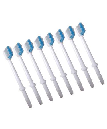 Minkissy 8st replacement brush heads Electric toothbrushes Exchange head Tips Professional water toothstick brush heads for oral showering toothbrushes electrically white dental floss