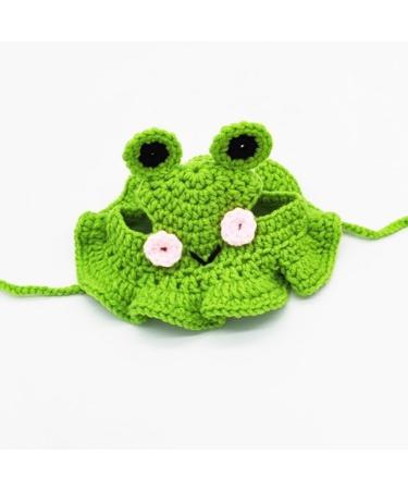 Zhouocea 1 PCS Cat Hat Cute Frog Shape Pet Cap Halloween Cat Kitten Halloween Costumes Cat Birthday Hat for Christmas Birthday - Buy Online on GoSupps.com