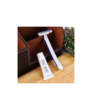Bulk Disposable Razors - Individually Wrapped Twin Blade Razors with Safety Cap & Shaving Cream | 200 PCS for Hotels Homeless Shelters & Travel - Buy Online on GoSupps.com