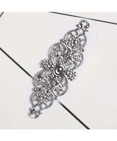 Metal Hair Clips 36pcs Filigree Pendant Charms Metal Laminate Decoration DIY Jewelry Craft Making Accessories for Hairpin Jewelry - Buy Online on GoSupps.com