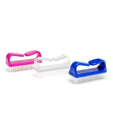 Luxxii Handle Grip Nail Brush (3 Pack) - Fingernail Cleaning Brushes for Nail Scrubbing - Buy Online on GoSupps.com
