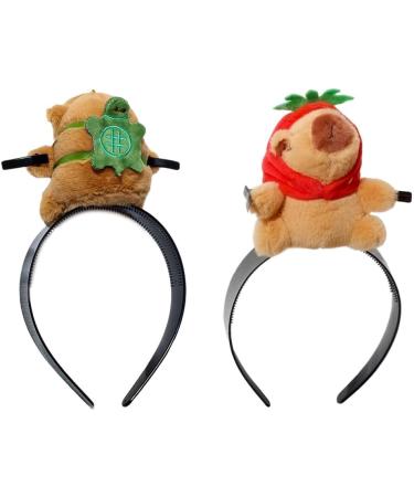 Washing Face Headbands Cartoon Stuffed Animal Shape Headband Woman Spa Makeup Hairband Makeup Taking Photos Headpiece Cotton doll finishO - Buy Online on GoSupps.com