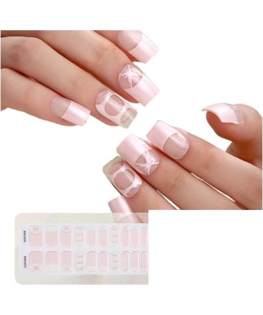 Stylish Semi-Cured Gel Nail Strips Quality Manicure Stickers Nails Art Decoration Suitable for Nail Enthusiasts Bss0230 - Buy Online on GoSupps.com