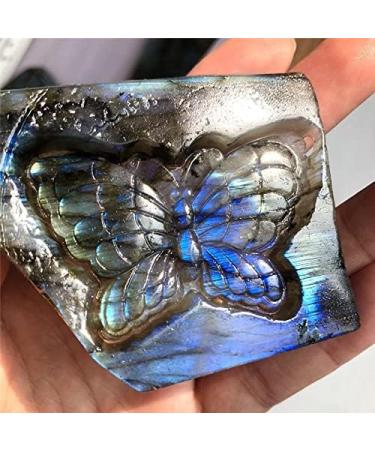 Natural Blue Labradorite Hand crved owl Polished Crystal Butterfly Stones - (Color: 1pcs Size: Random ments) Chakra Reiki Balancing - Buy Online on GoSupps.com