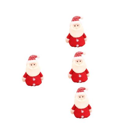 STOBAZA 4pcs Christmas Bag Candy Bags Candy Pouches Pouch Fabric Bags Doll Elder Redx4pcs 24X19X1CMx4pcs