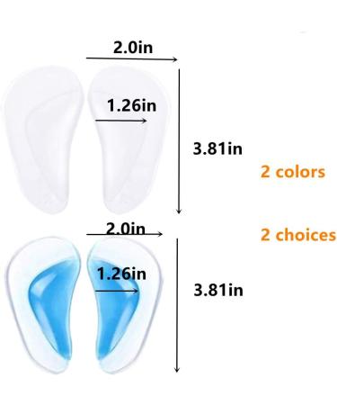 SIISMI Gel Insoles for Flat Feet - 3 Pairs Arch Support & Pain Relief Shoe Cushions - Buy Online on GoSupps.com
