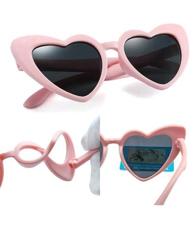 Long Keeper Kids Unbreakable Polarized Sunglasses for Baby Toddler Children - Pink+Black - Buy Online on GoSupps.com
