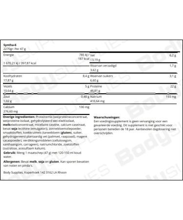 BSN Syntha 6 (2270g) G teau au fromage la vanille - Buy Online on GoSupps.com