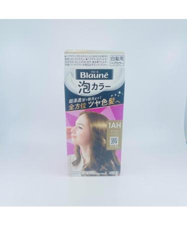 Kao Blaune Bubble Hair Color For Gray Hair - 1AH Ash Beige (Green Tea Set) - Buy Online on GoSupps.com