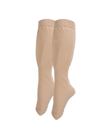 Kneehohe compression stockings 23 32 mmHg for improved blood circulation varicose veins leg swelling TVT with reinforced heel (4xL)