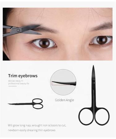 3pc Eyebrow Set - Scissors Tweezers with Comb & Foldable Razor for Perfect Brows | International Shipping - Buy Online on GoSupps.com