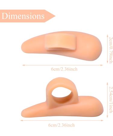 Hammerhead Toe Pad - 12 Pairs Gel Toe Spacers for Foot Pain Relief and Walking Stability (Peachpuff/White) - Buy Online on GoSupps.com