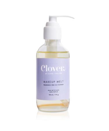Clover Makeup Melt Milky Cleansing Oil | Gentle Makeup Removal Skin-Friendly Formula and Residue-Free Rinse | Cruelty-Free & Vegan Face Oil - 118 ml