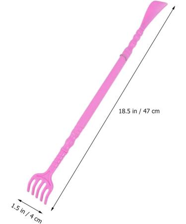 Exceart Long Handle Back Massage Device & Itching Scratcher - Pink Body Massager & Extra Long Shoe Horn - Buy Online on GoSupps.com