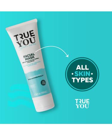 TRUE YOU Skincare Facial Mask - Hydrating Charcoal Bamboo & Green Tea Cleanser for Daily Use | 3.5 oz - International Shipping - Buy Online on GoSupps.com