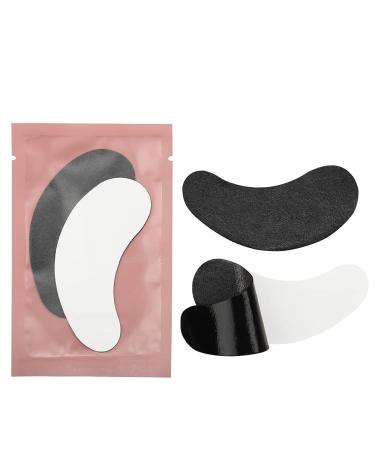 100 Pairs Set Under Eye Pads Disposable Eye Gel Patches for Eyelash Extensions Tool Kit  Pink Bag/Black Film Pink/Black